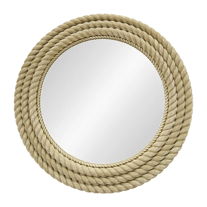 SIMEX MIRROR VIANCA MSI1122-IFM05WLB LIGHT BROWN POLYPROPYLENE FRAME WALL MOUNTED ROUND